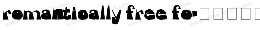 romantically free fo字体转换